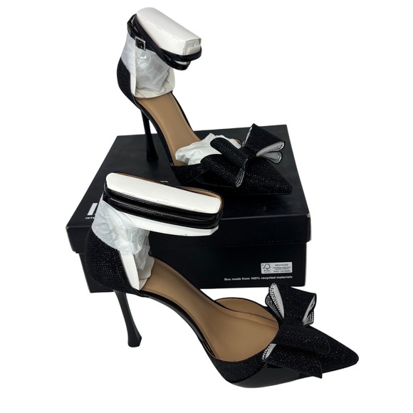 INC International Concepts Shoes - INC International Concepts Womens Saori Bow Ankle-strap Black 4"